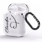 Personalised Heart Name AirPods Clear Case Side Image