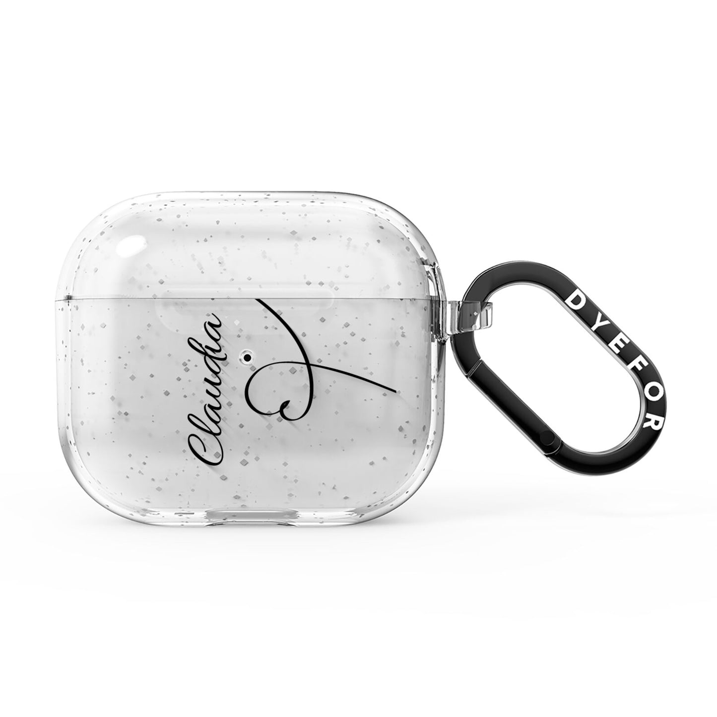 Personalised Heart Name AirPods Glitter Case 3rd Gen