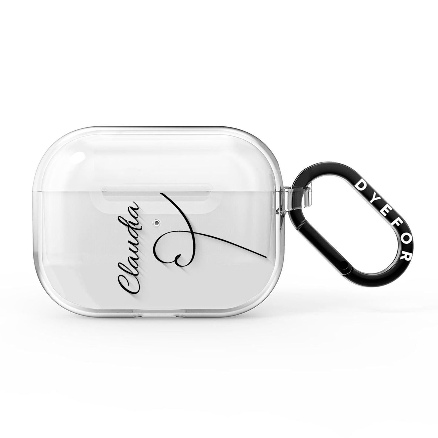 Personalised Heart Name AirPods Pro Clear Case