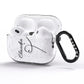 Personalised Heart Name AirPods Pro Glitter Case Side Image