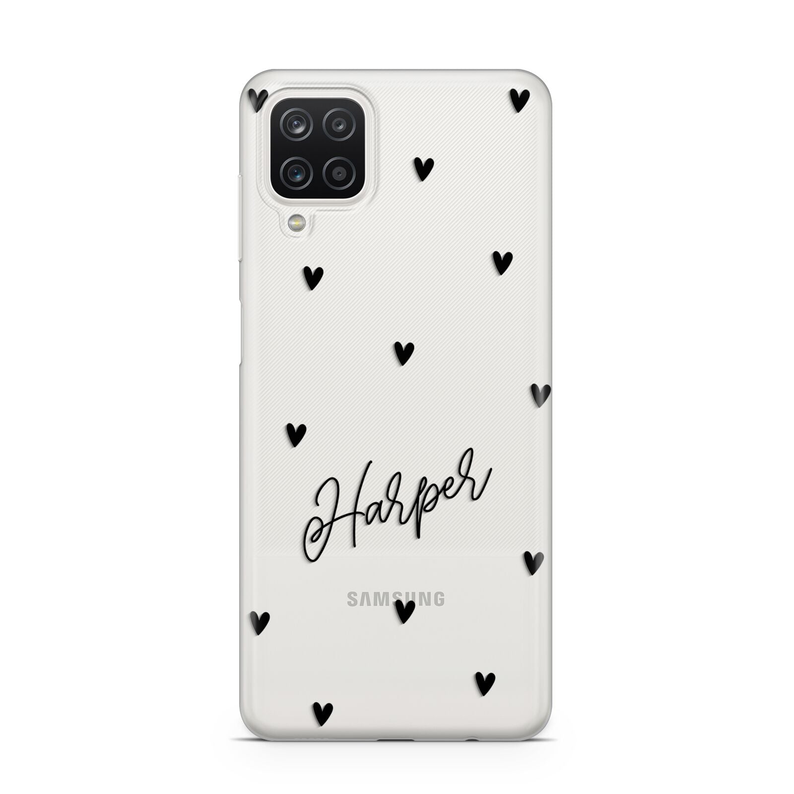 Personalised Heart Samsung A12 Case