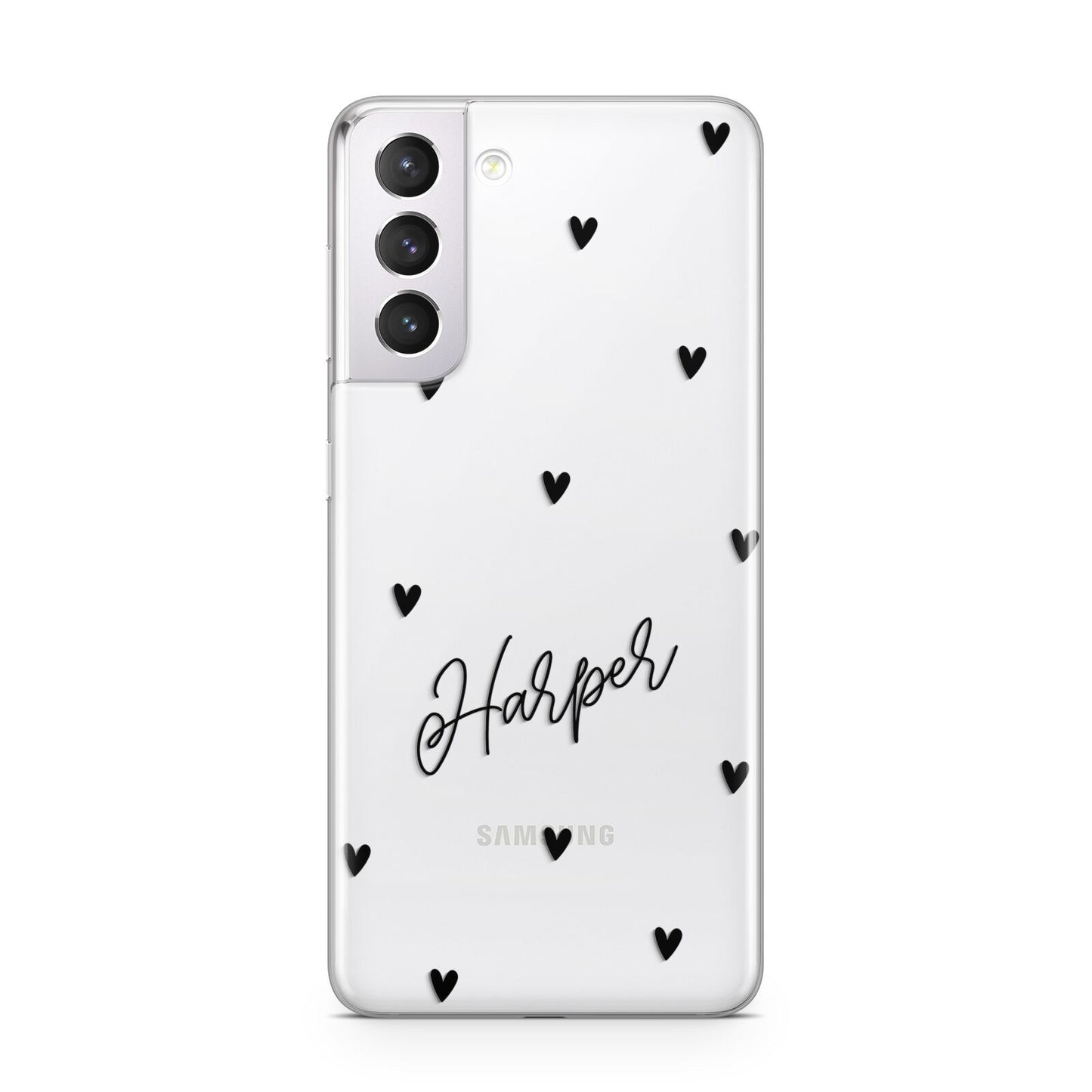 Personalised Heart Samsung S21 Case