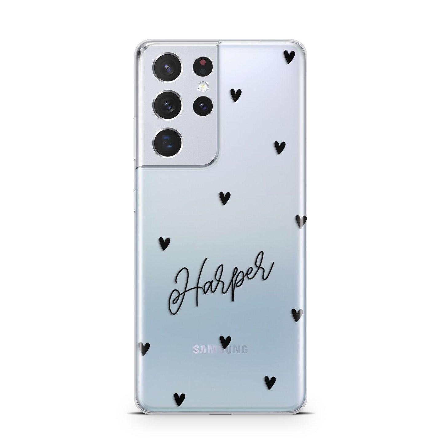 Personalised Heart Samsung S21 Ultra Case