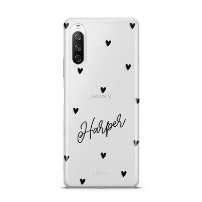 Personalised Heart Sony Xperia 10 III Case