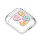 Personalised Heart Sweets AirPods Case Laid Flat