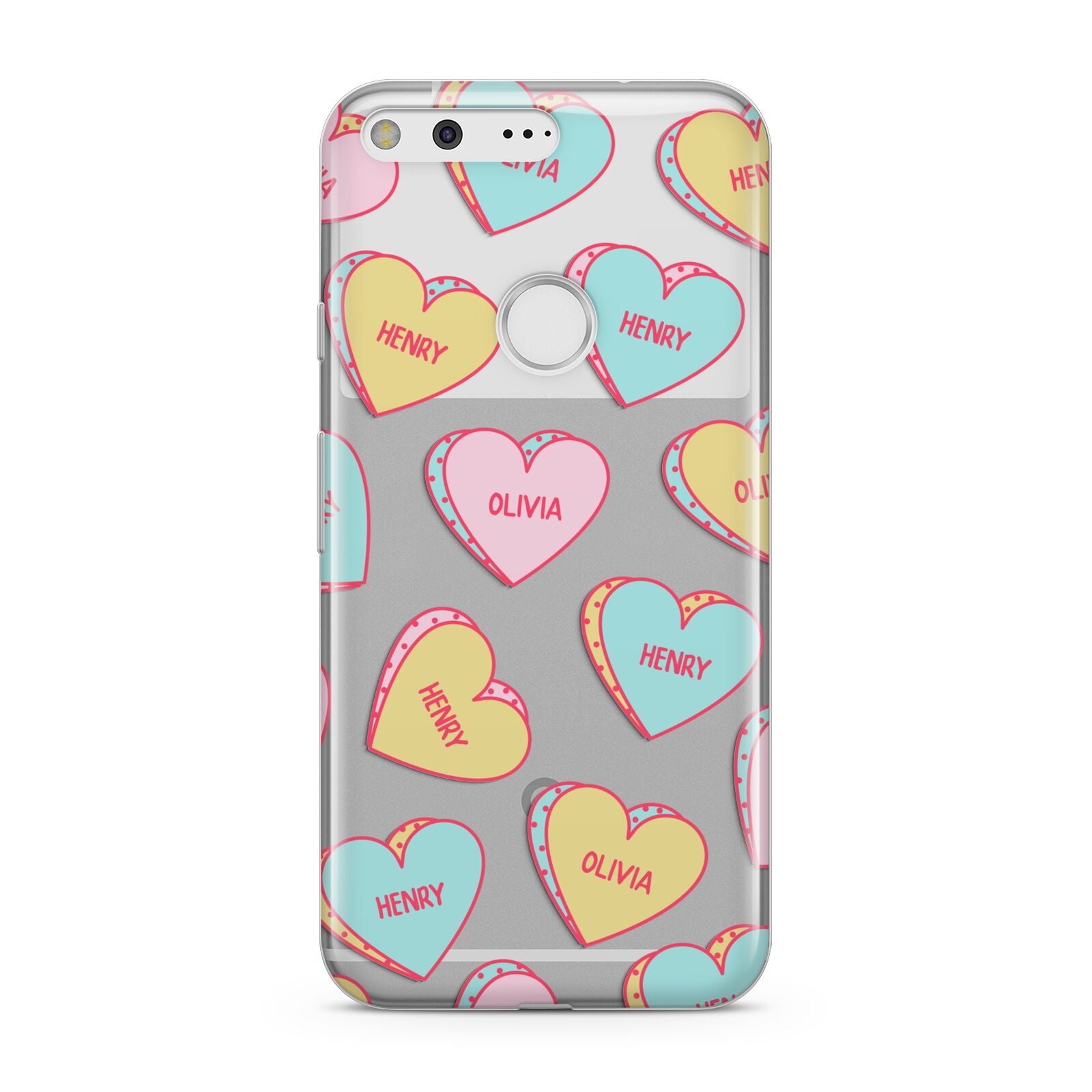 Personalised Heart Sweets Google Pixel Case