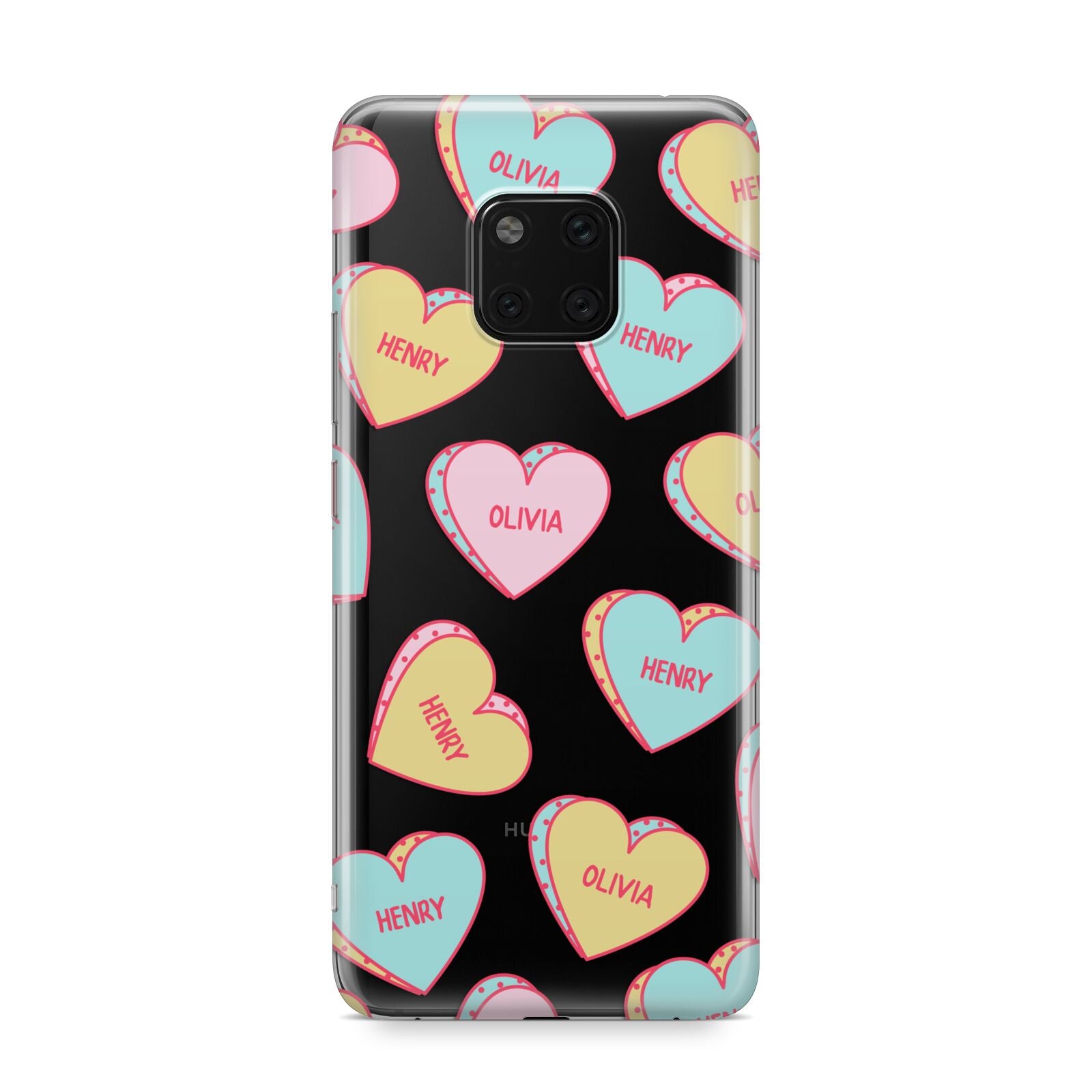 Personalised Heart Sweets Huawei Mate 20 Pro Phone Case