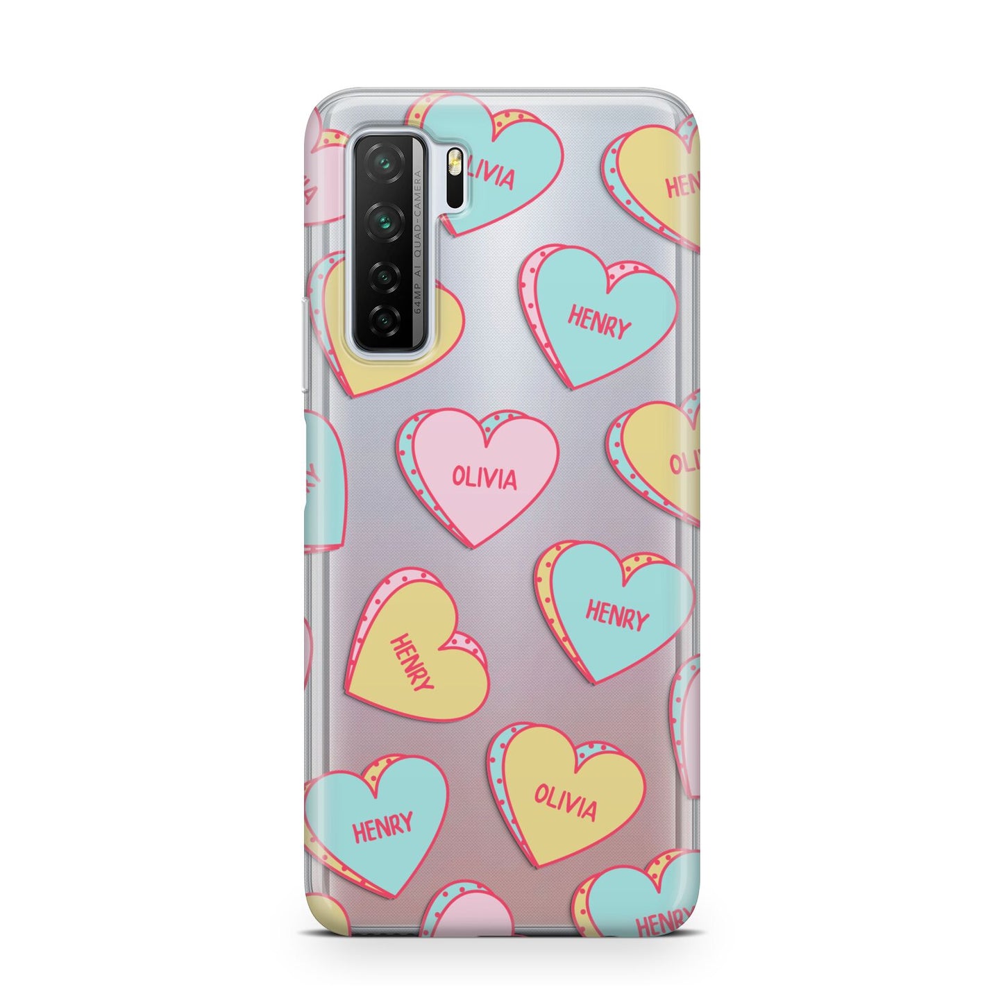 Personalised Heart Sweets Huawei P40 Lite 5G Phone Case