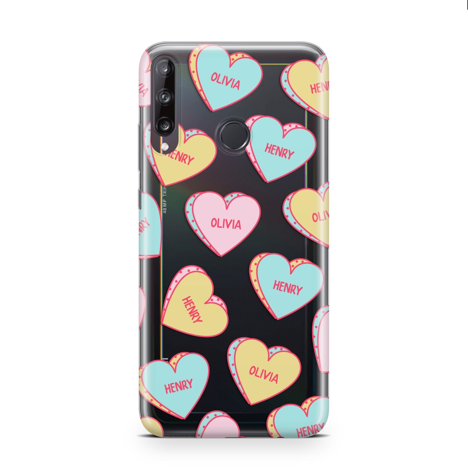 Personalised Heart Sweets Huawei P40 Lite E Phone Case