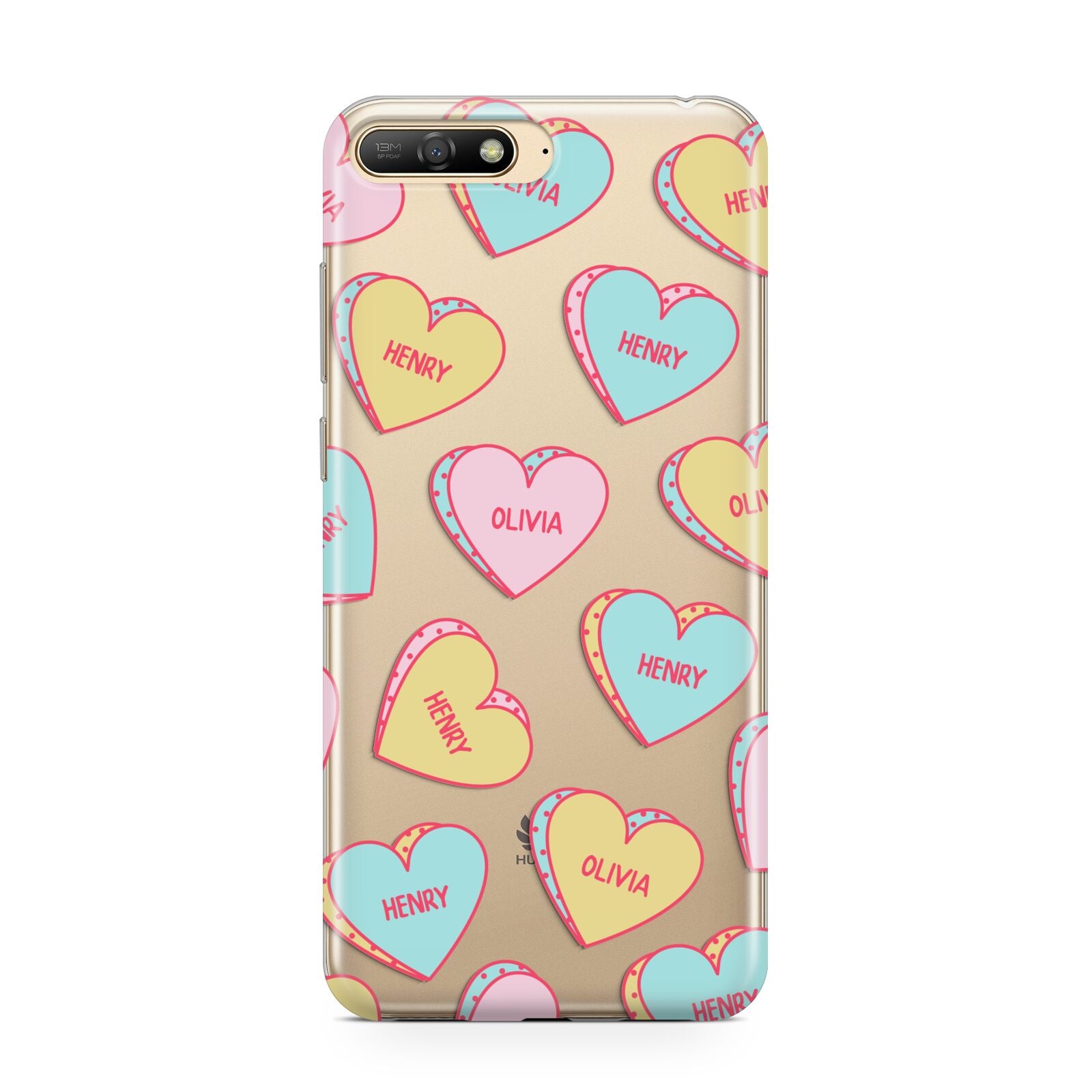 Personalised Heart Sweets Huawei Y6 2018
