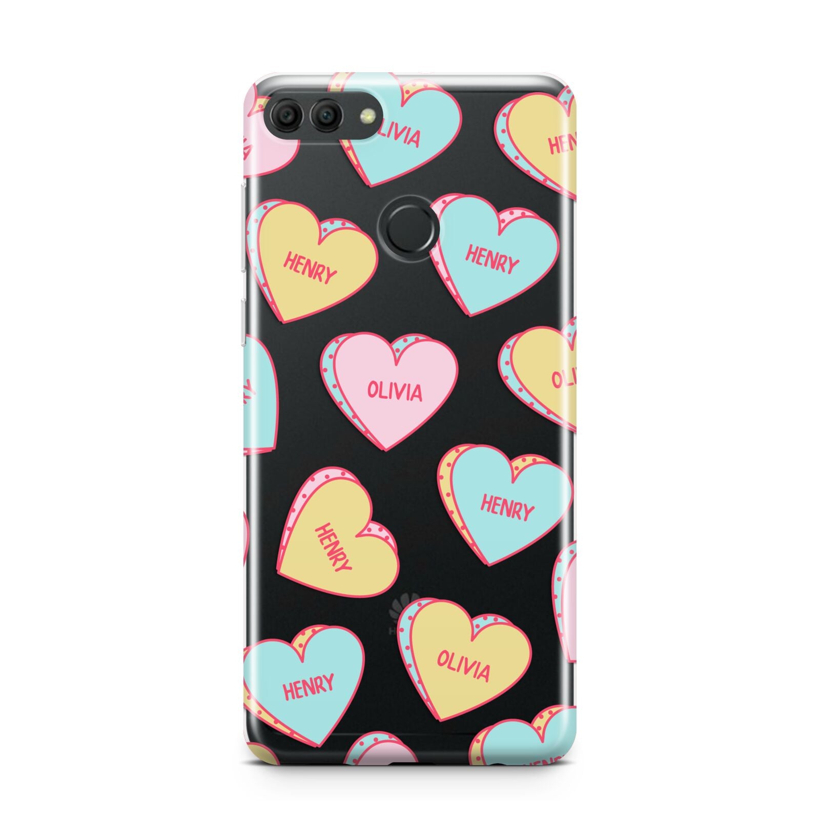 Personalised Heart Sweets Huawei Y9 2018