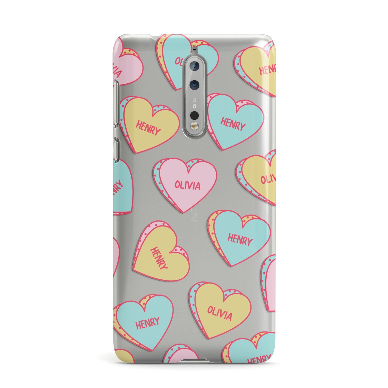 Personalised Heart Sweets Nokia Case