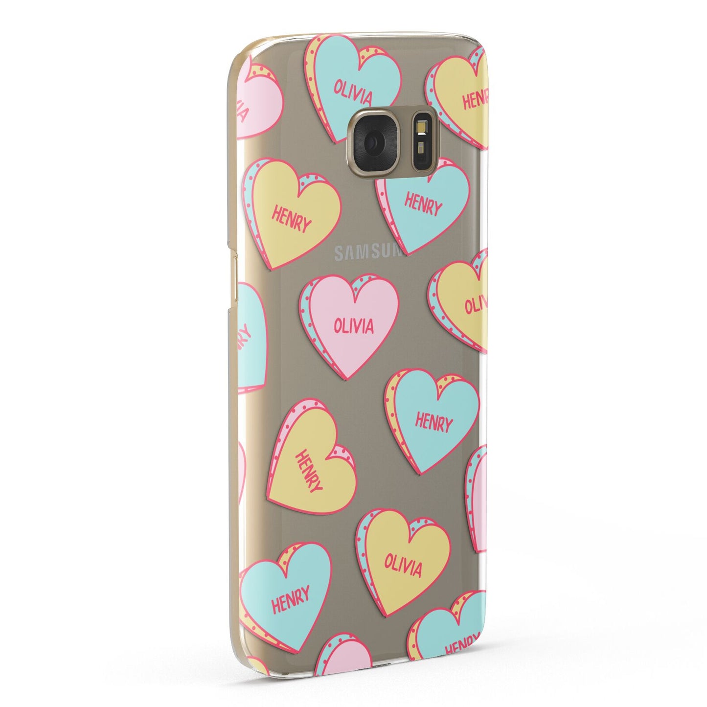 Personalised Heart Sweets Samsung Galaxy Case Fourty Five Degrees