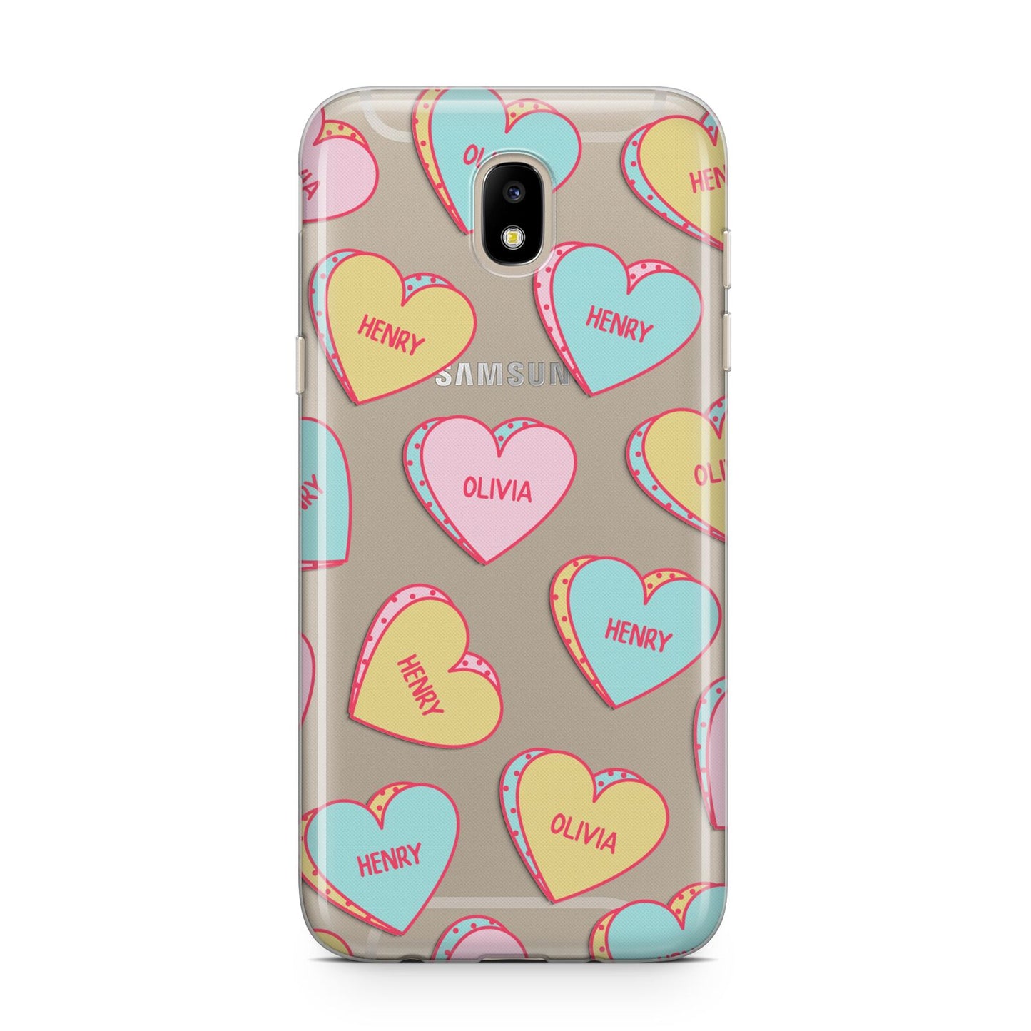 Personalised Heart Sweets Samsung J5 2017 Case