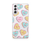 Personalised Heart Sweets Samsung S21 Case