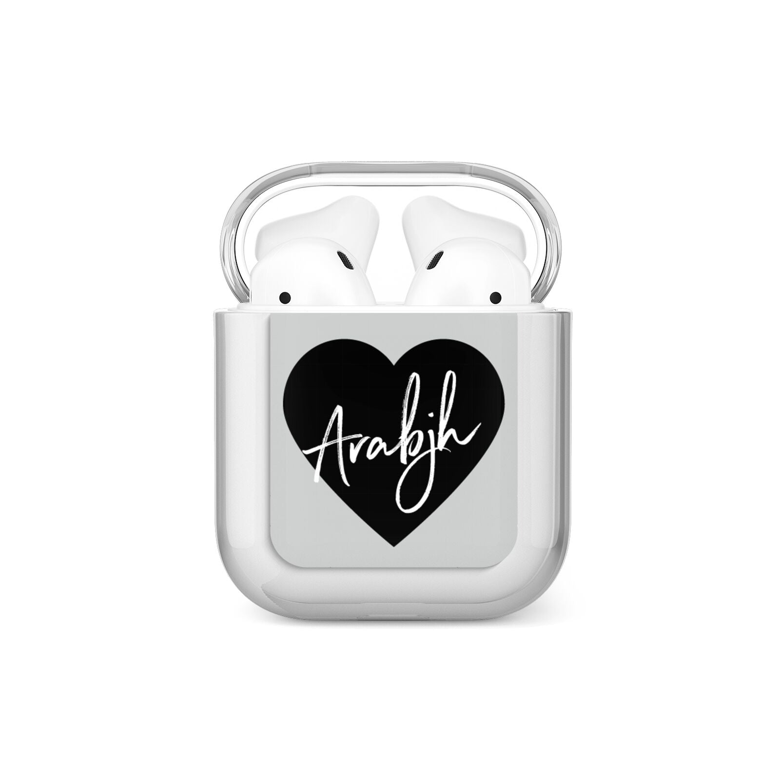 Personalised Heart Valentines AirPods Case