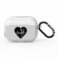 Personalised Heart Valentines AirPods Pro Glitter Case