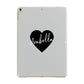 Personalised Heart Valentines Apple iPad Gold Case