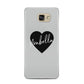 Personalised Heart Valentines Samsung Galaxy A5 2016 Case on gold phone