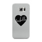 Personalised Heart Valentines Samsung Galaxy S6 Edge Case