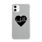 Personalised Heart Valentines iPhone 11 3D Snap Case