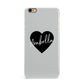 Personalised Heart Valentines iPhone 6 Plus 3D Snap Case on Gold Phone