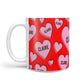 Personalised Hearts 10oz Mug Alternative Image 1