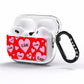 Personalised Hearts AirPods Pro Clear Case Side Image