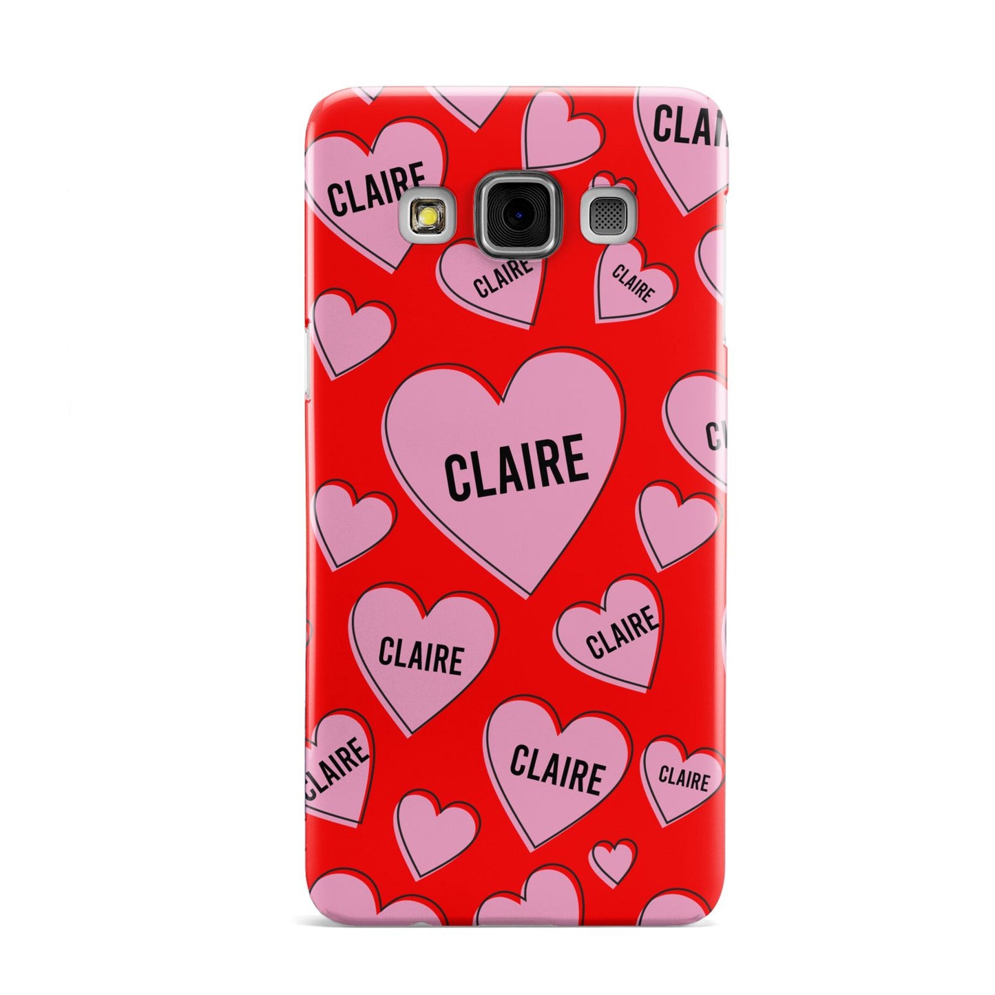Personalised Hearts Samsung Galaxy A3 Case