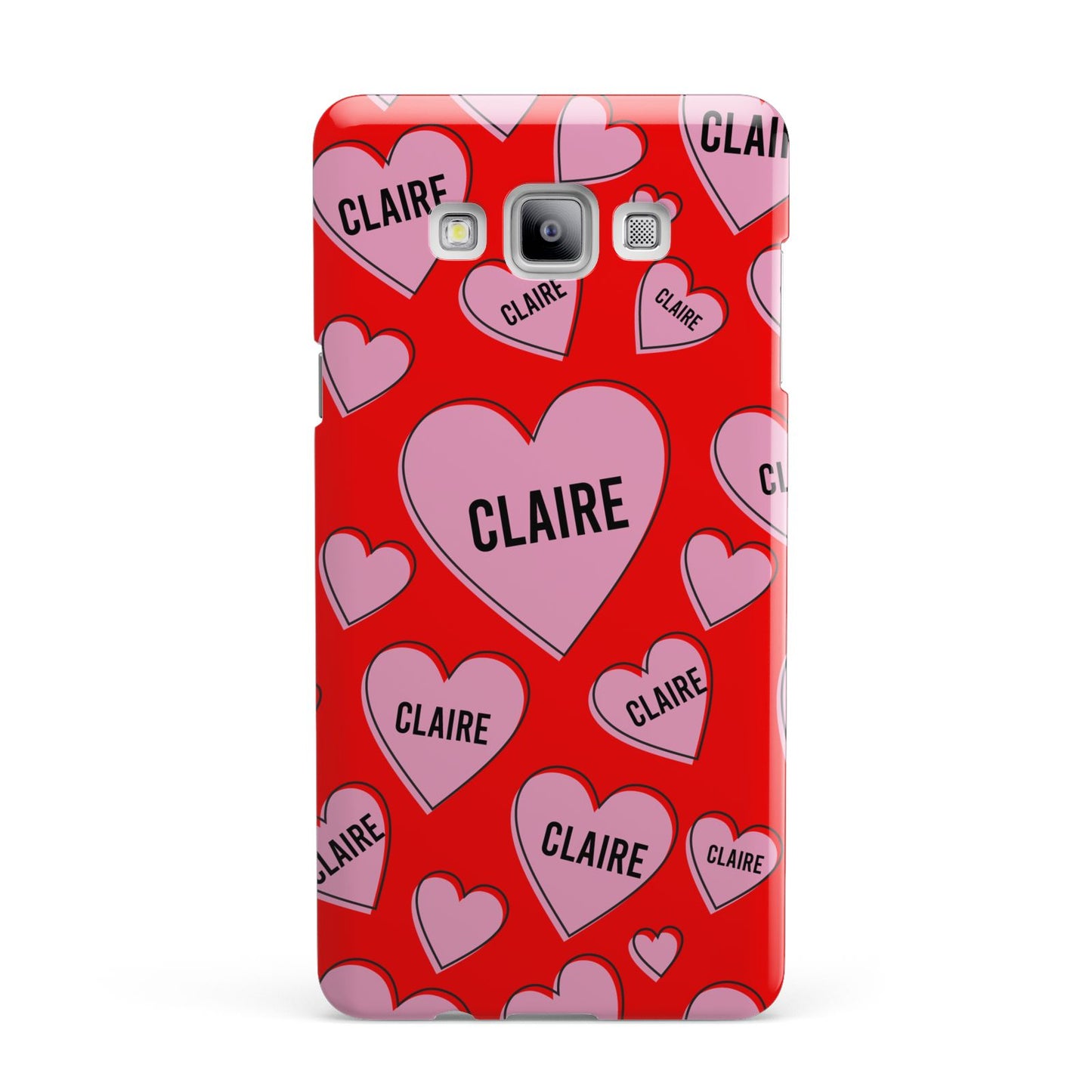 Personalised Hearts Samsung Galaxy A7 2015 Case