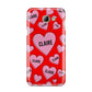 Personalised Hearts Samsung Galaxy A8 2016 Case