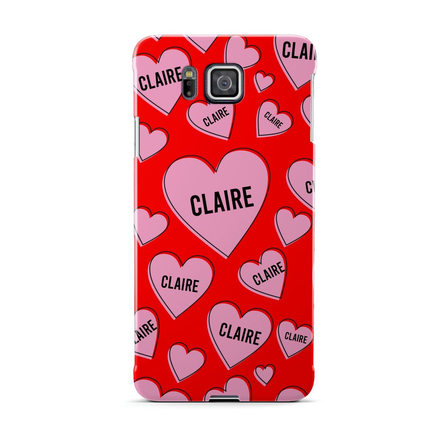 Personalised Hearts Samsung Galaxy Alpha Case