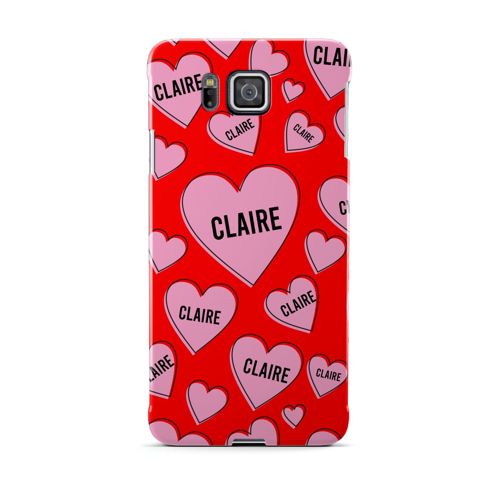 Personalised Hearts Samsung Galaxy Alpha Case