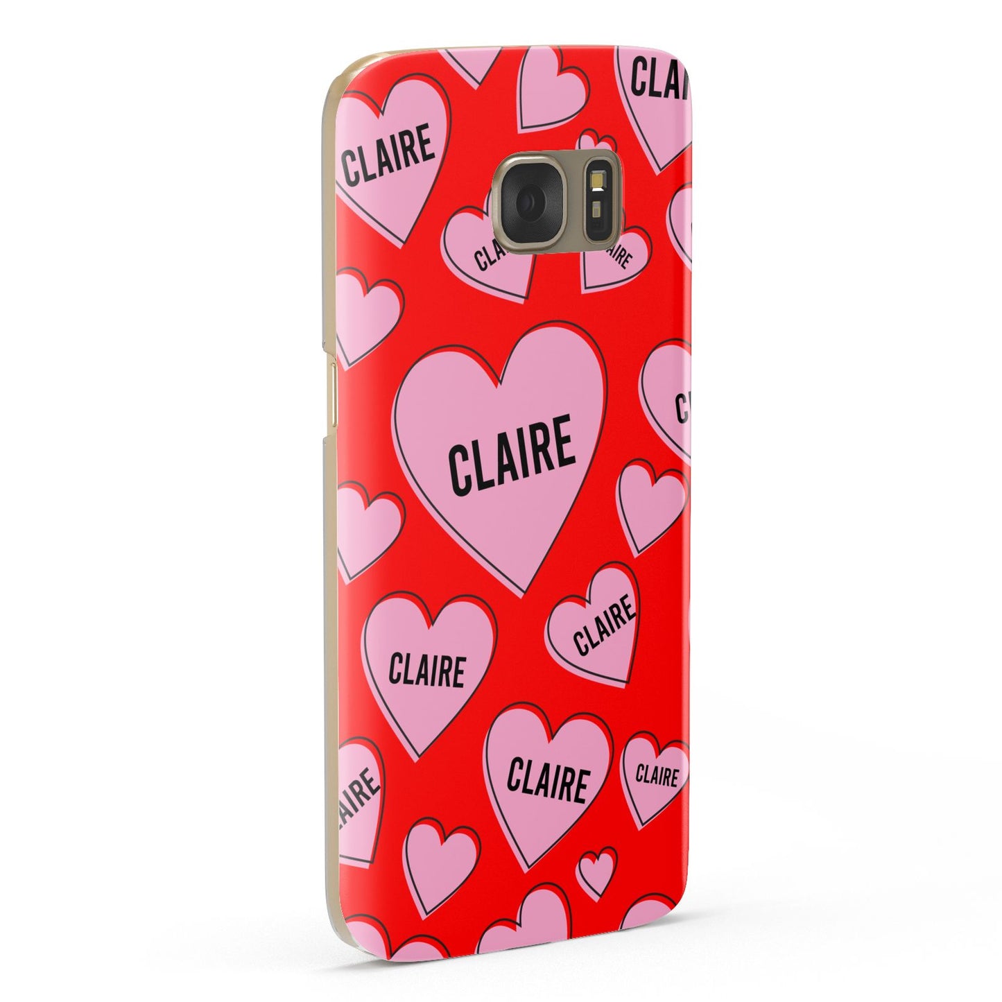 Personalised Hearts Samsung Galaxy Case Fourty Five Degrees