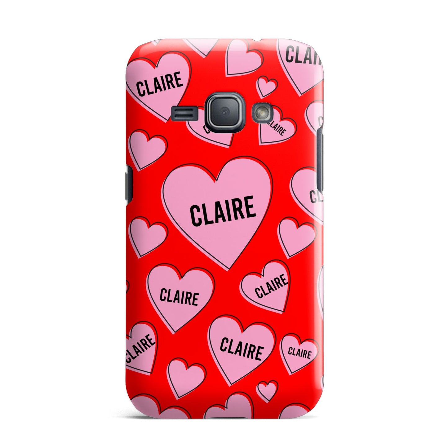 Personalised Hearts Samsung Galaxy J1 2016 Case