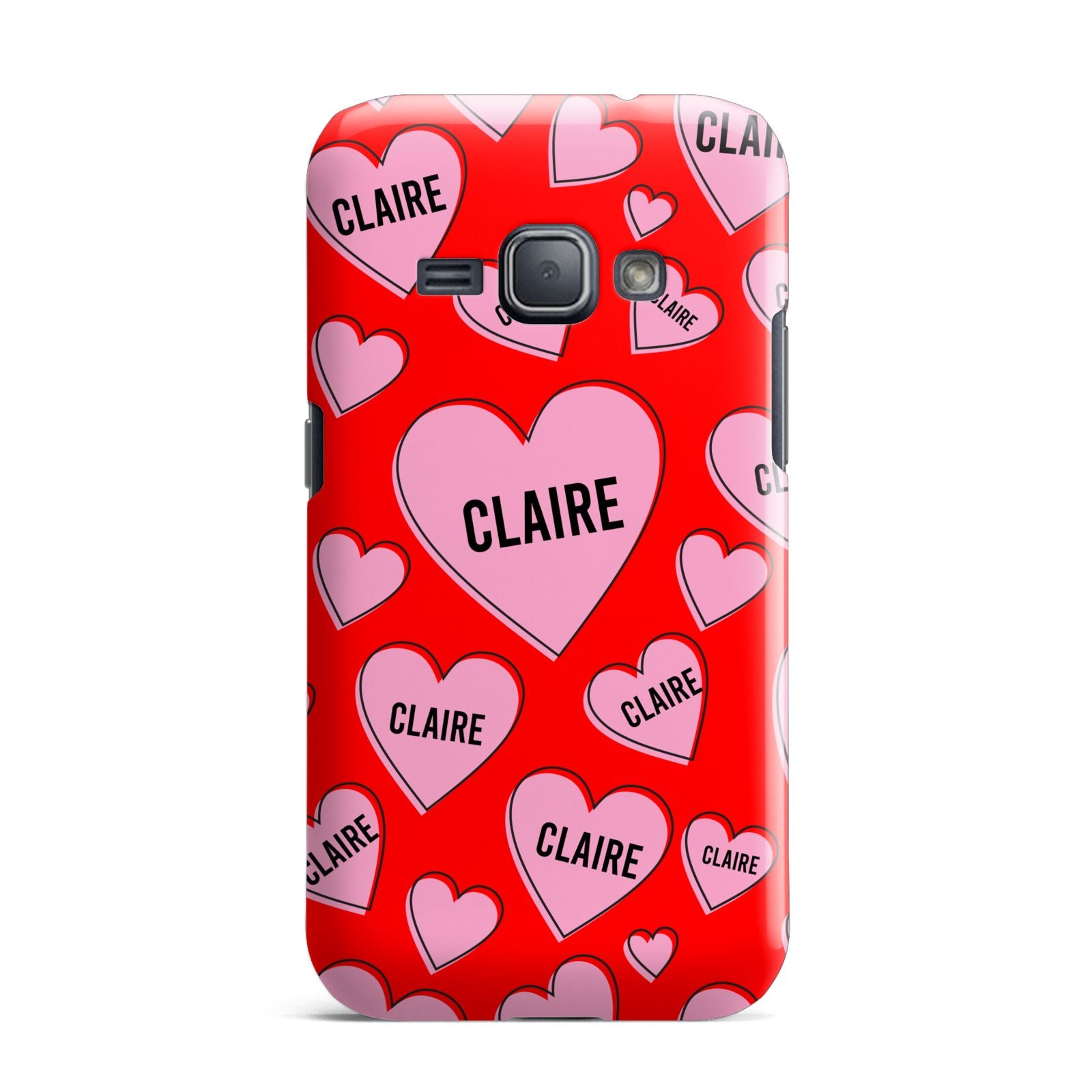 Personalised Hearts Samsung Galaxy J1 2016 Case