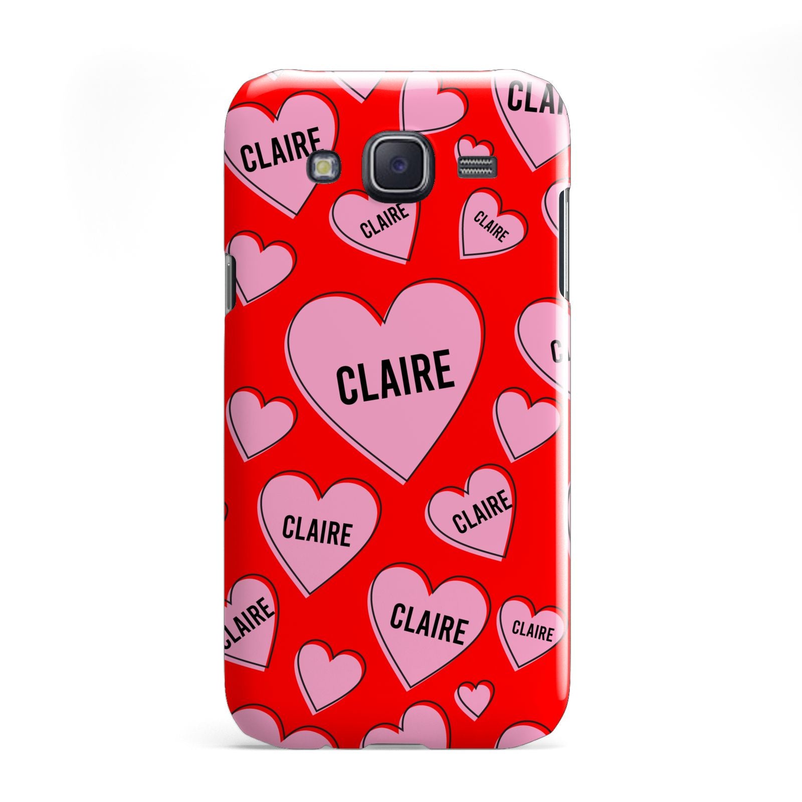 Personalised Hearts Samsung Galaxy J5 Case