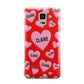 Personalised Hearts Samsung Galaxy Note 4 Case