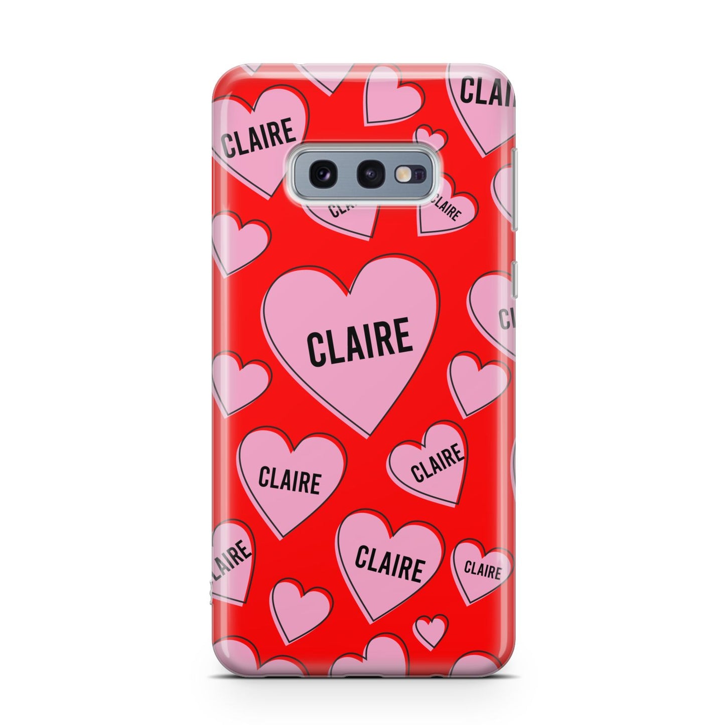 Personalised Hearts Samsung Galaxy S10E Case