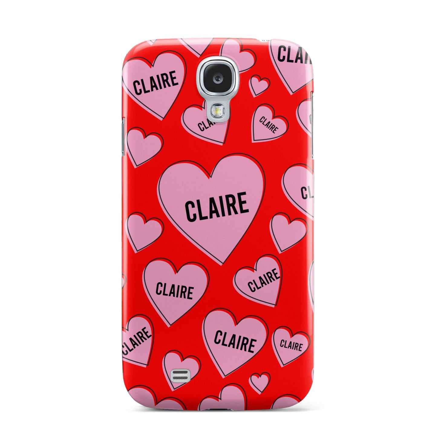 Personalised Hearts Samsung Galaxy S4 Case
