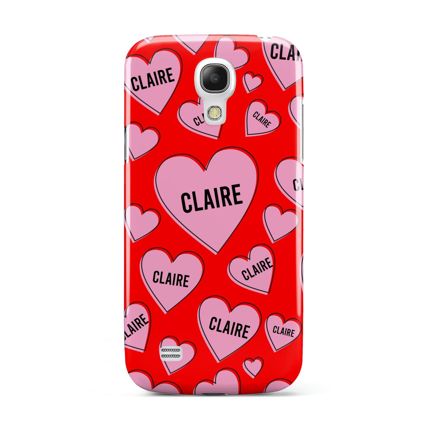 Personalised Hearts Samsung Galaxy S4 Mini Case