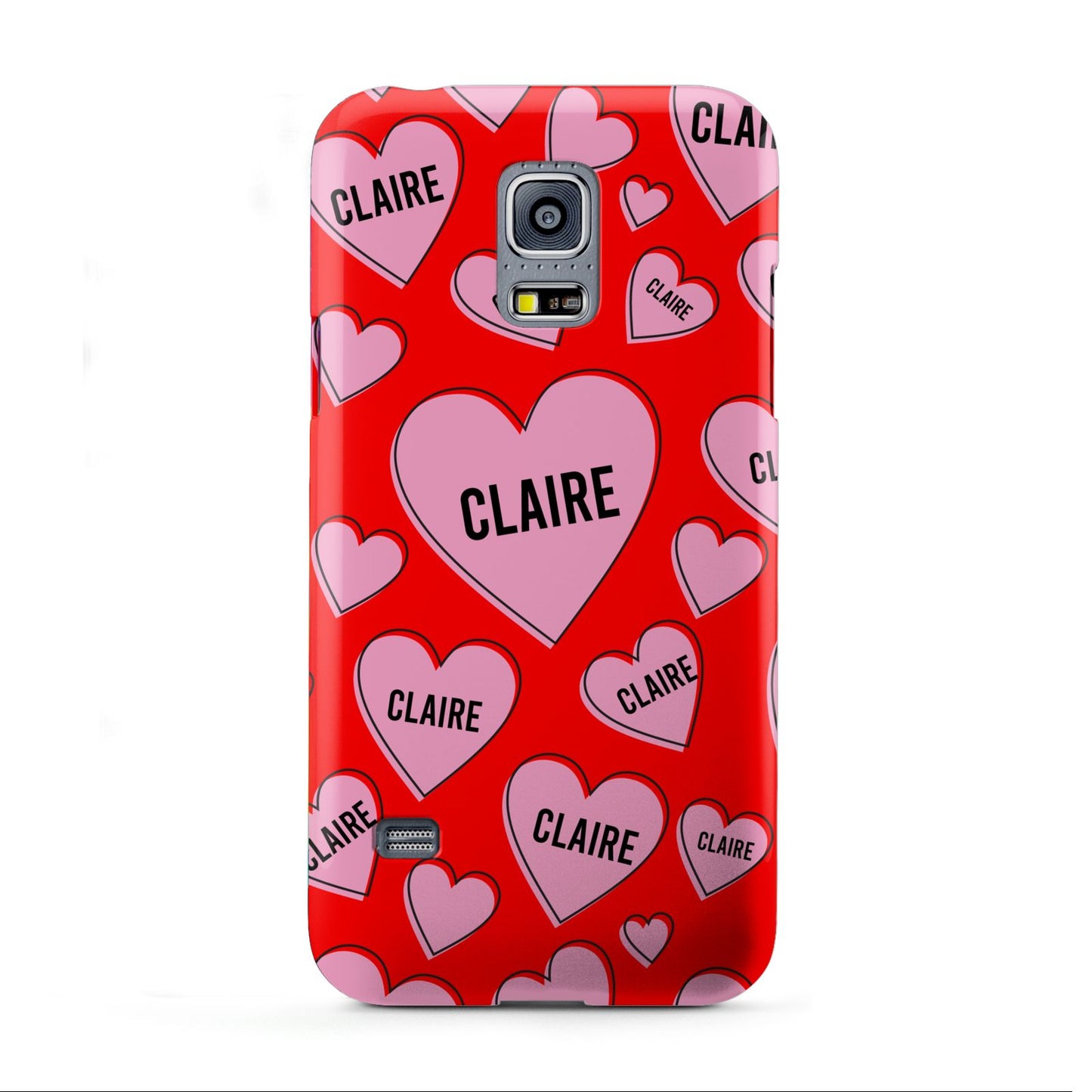 Personalised Hearts Samsung Galaxy S5 Mini Case