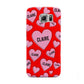 Personalised Hearts Samsung Galaxy S6 Case