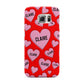 Personalised Hearts Samsung Galaxy S6 Edge Case