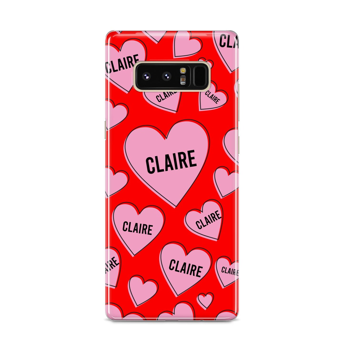Personalised Hearts Samsung Galaxy S8 Case
