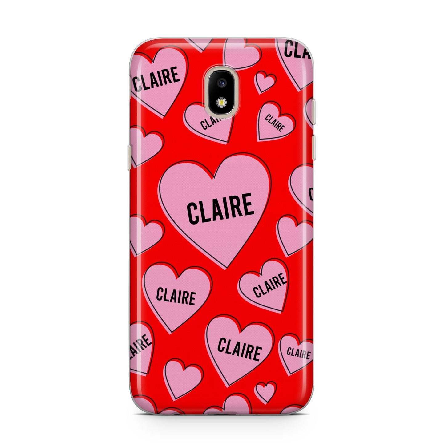 Personalised Hearts Samsung J5 2017 Case