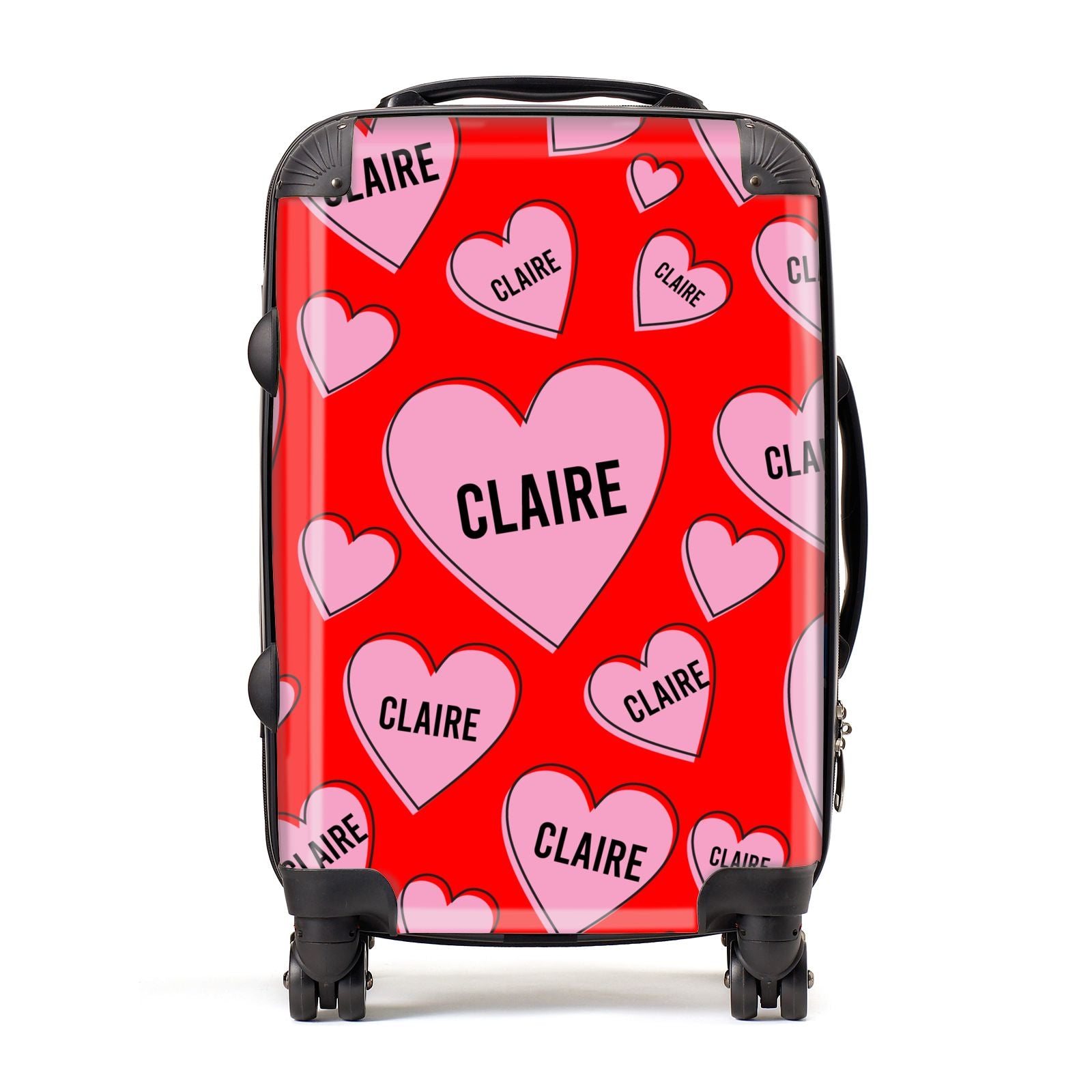 Personalised Hearts Suitcase
