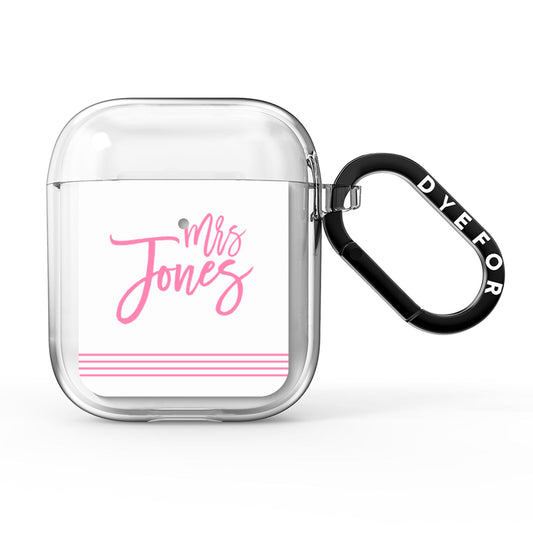 Personalised Hers AirPods Clear Case