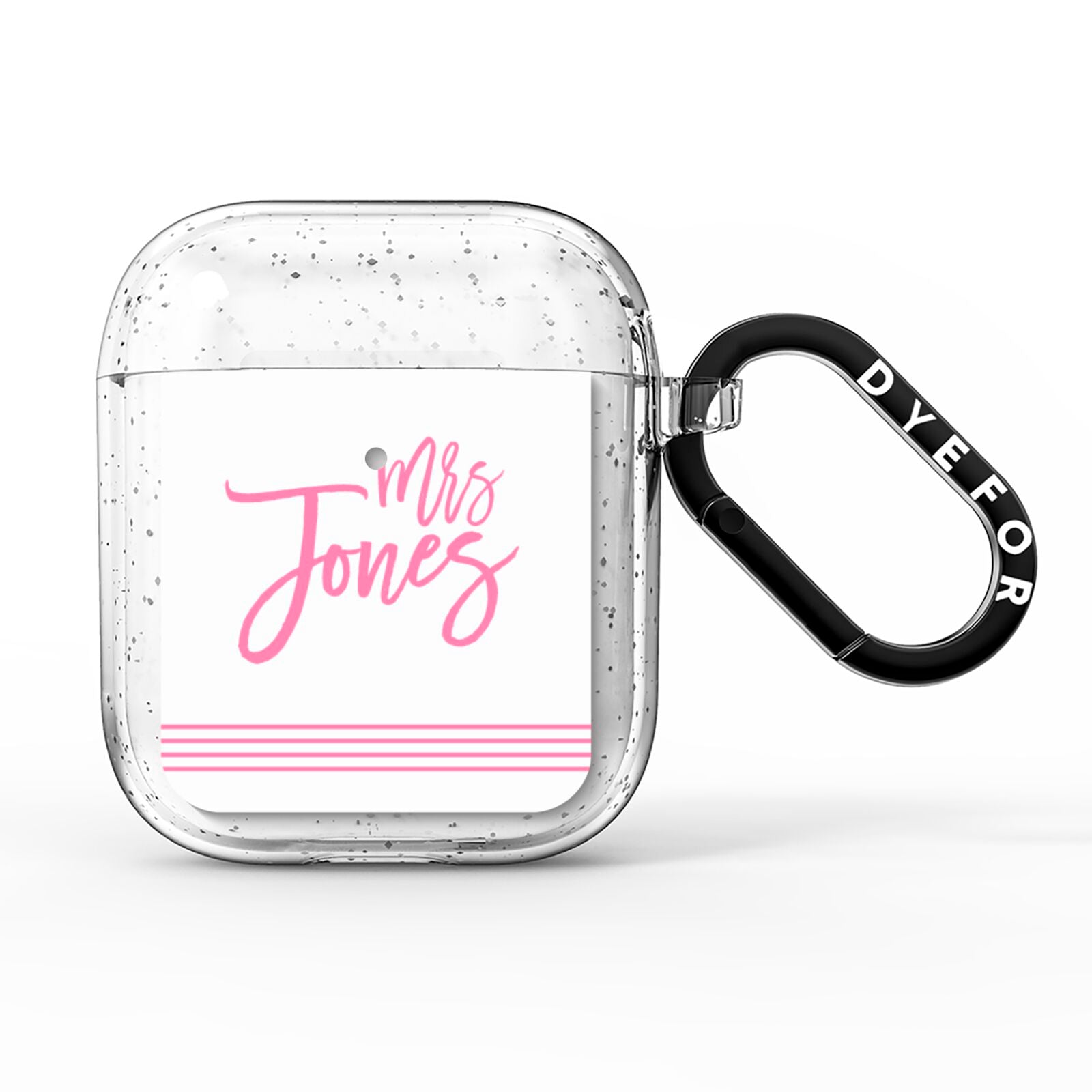 Personalised Hers AirPods Glitter Case