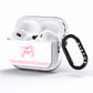 Personalised Hers AirPods Pro Clear Case Side Image